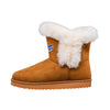 Buffalo Bills NFL Womens White Fur Boots