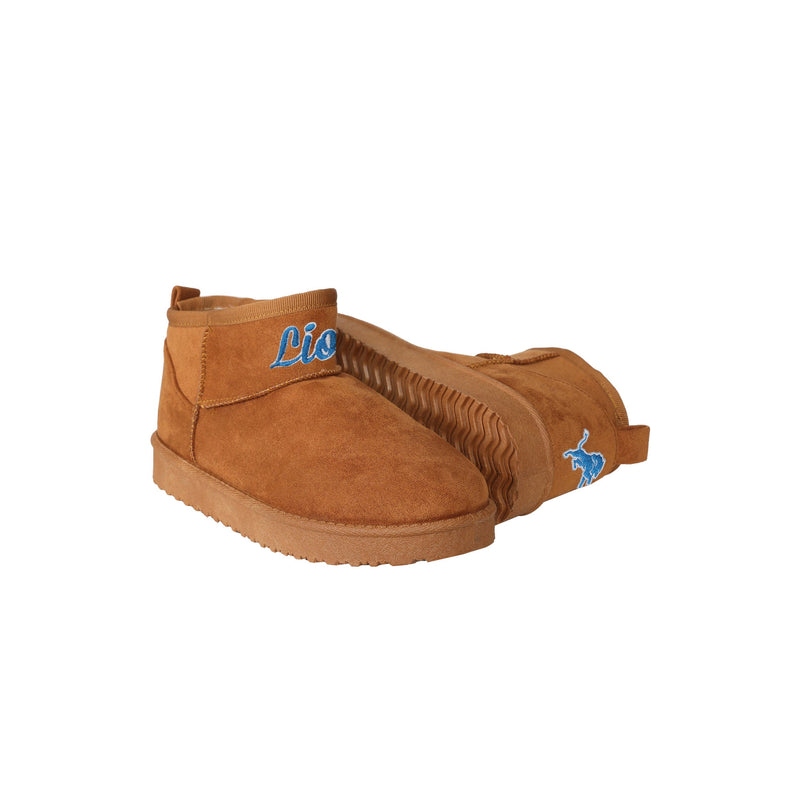 Detroit Lions NFL Exclusive Mens Beige Moccasin Slippers