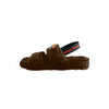 Cleveland Browns NFL Womens Heel Strap Wordmark Fur Slide