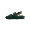 Green Bay Packers NFL Womens Heel Strap Wordmark Fur Slide