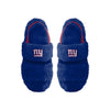 New York Giants NFL Womens Heel Strap Wordmark Fur Slide