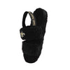 New Orleans Saints NFL Womens Heel Strap Wordmark Fur Slide