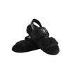NFL Womens Heel Strap Wordmark Fur Slides - Pick Your Team!