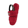 San Francisco 49ers NFL Womens Heel Strap Wordmark Fur Slide