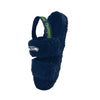 Seattle Seahawks NFL Womens Heel Strap Wordmark Fur Slide