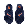 Chicago Bears NFL Womens Script Wordmark Fur Cross Slide