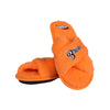 Denver Broncos NFL Womens Script Wordmark Fur Cross Slide