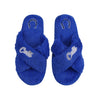 Indianapolis Colts NFL Womens Script Wordmark Fur Cross Slide