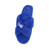 Indianapolis Colts NFL Womens Script Wordmark Fur Cross Slide