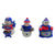 Buffalo Bills NFL 3 Pack Snowman Gameday Ornament Set