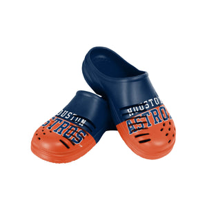 Houston Astros MLB Mens Colorblock Big Logo Clog
