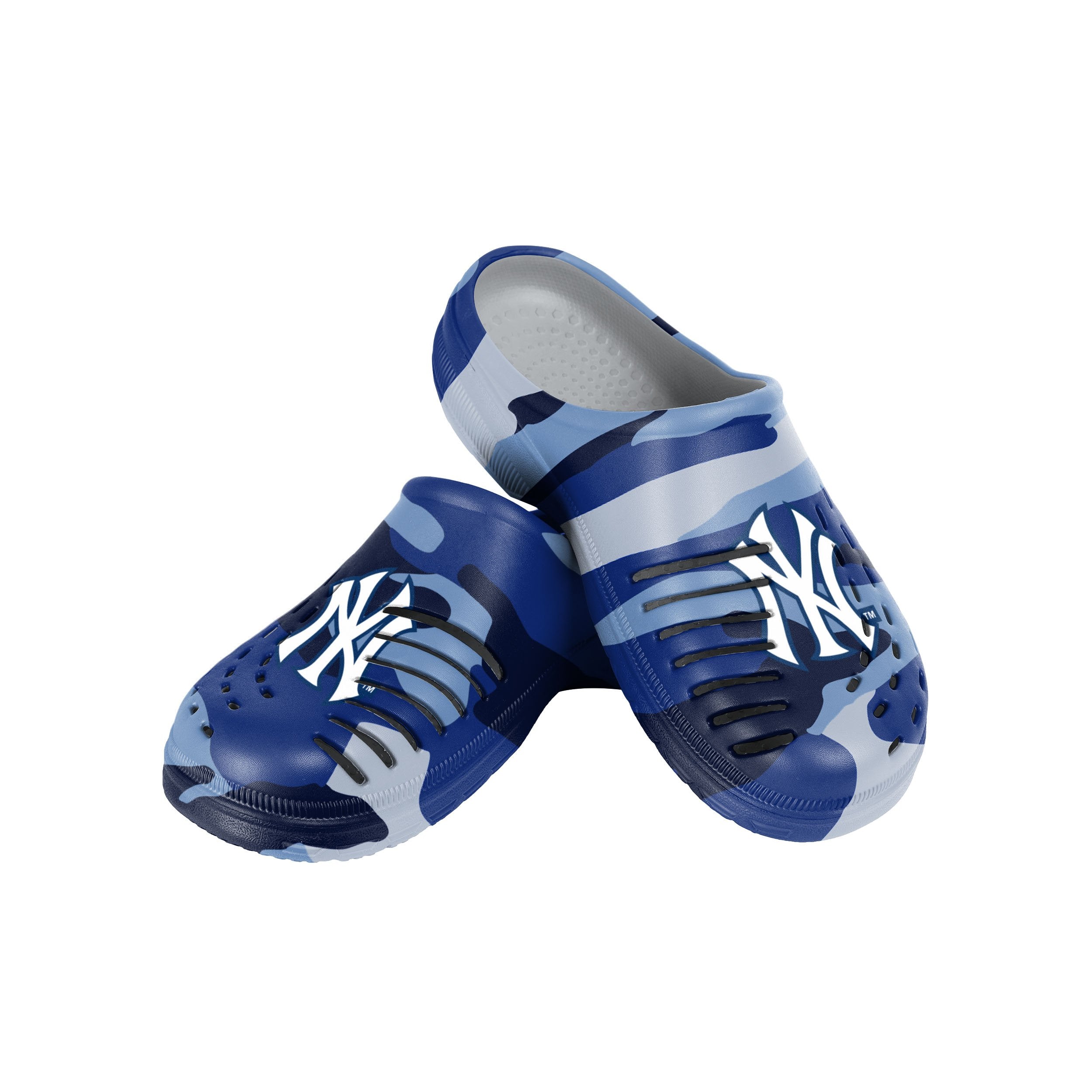 Men's FOCO New York Yankees Logo Gel Slide Sandals