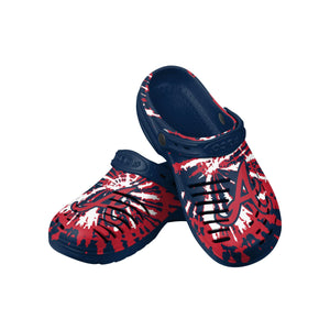 Atlanta Braves MLB Mens Tie-Dye Clog With Strap