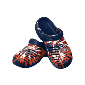Houston Astros MLB Mens Tie-Dye Clog With Strap