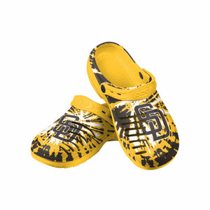 San Diego Padres MLB Mens Tie-Dye Clog With Strap