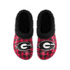 Georgia Bulldogs NCAA Mens Sherpa Lined Buffalo Check Clog