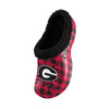 Georgia Bulldogs NCAA Mens Sherpa Lined Buffalo Check Clog