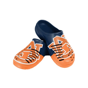 Auburn Tigers NCAA Mens Colorblock Big Logo Clog