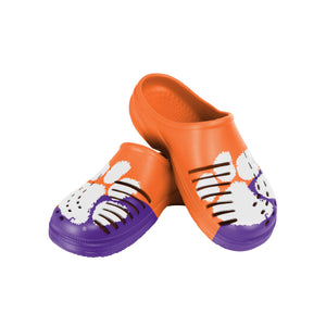 Clemson Tigers NCAA Mens Colorblock Big Logo Clog