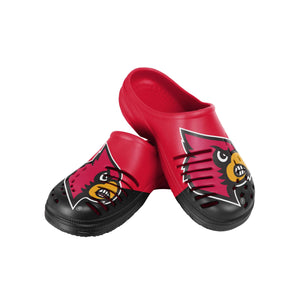 Louisville Cardinals NCAA Mens Colorblock Big Logo Clog