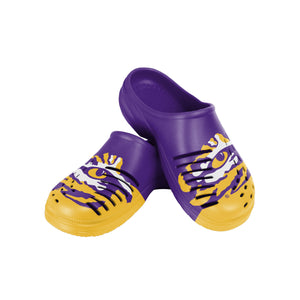 LSU Tigers NCAA Mens Colorblock Big Logo Clog
