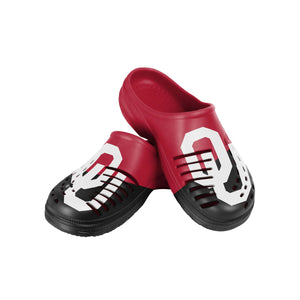Oklahoma Sooners NCAA Mens Colorblock Big Logo Clog