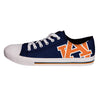 Auburn Tigers NCAA Mens Low Top Big Logo Canvas Shoes