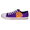 Clemson Tigers NCAA Mens Low Top Big Logo Canvas Shoes