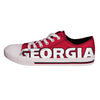 Georgia Bulldogs NCAA Mens Low Top Big Logo Canvas Shoes