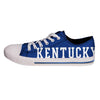 Kentucky Wildcats NCAA Mens Low Top Big Logo Canvas Shoes