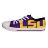 LSU Tigers NCAA Mens Low Top Big Logo Canvas Shoes