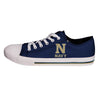 Navy Midshipmen NCAA Mens Low Top Big Logo Canvas Shoes