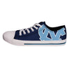 North Carolina Tar Heels NCAA Mens Low Top Big Logo Canvas Shoes