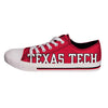 Texas Tech Red Raiders NCAA Mens Low Top Big Logo Canvas Shoes