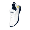 Michigan Wolverines NCAA Mens Gradient Midsole White Sneakers