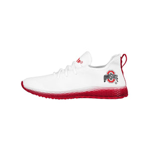 Ohio State Buckeyes NCAA Mens Gradient Midsole White Sneakers
