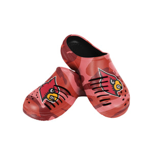 Louisville Cardinals NCAA Mens Tonal Camo Clog