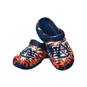 Auburn Tigers NCAA Mens Tie-Dye Clog With Strap