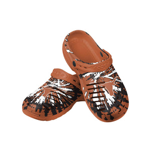 Texas Longhorns NCAA Mens Tie-Dye Clog With Strap