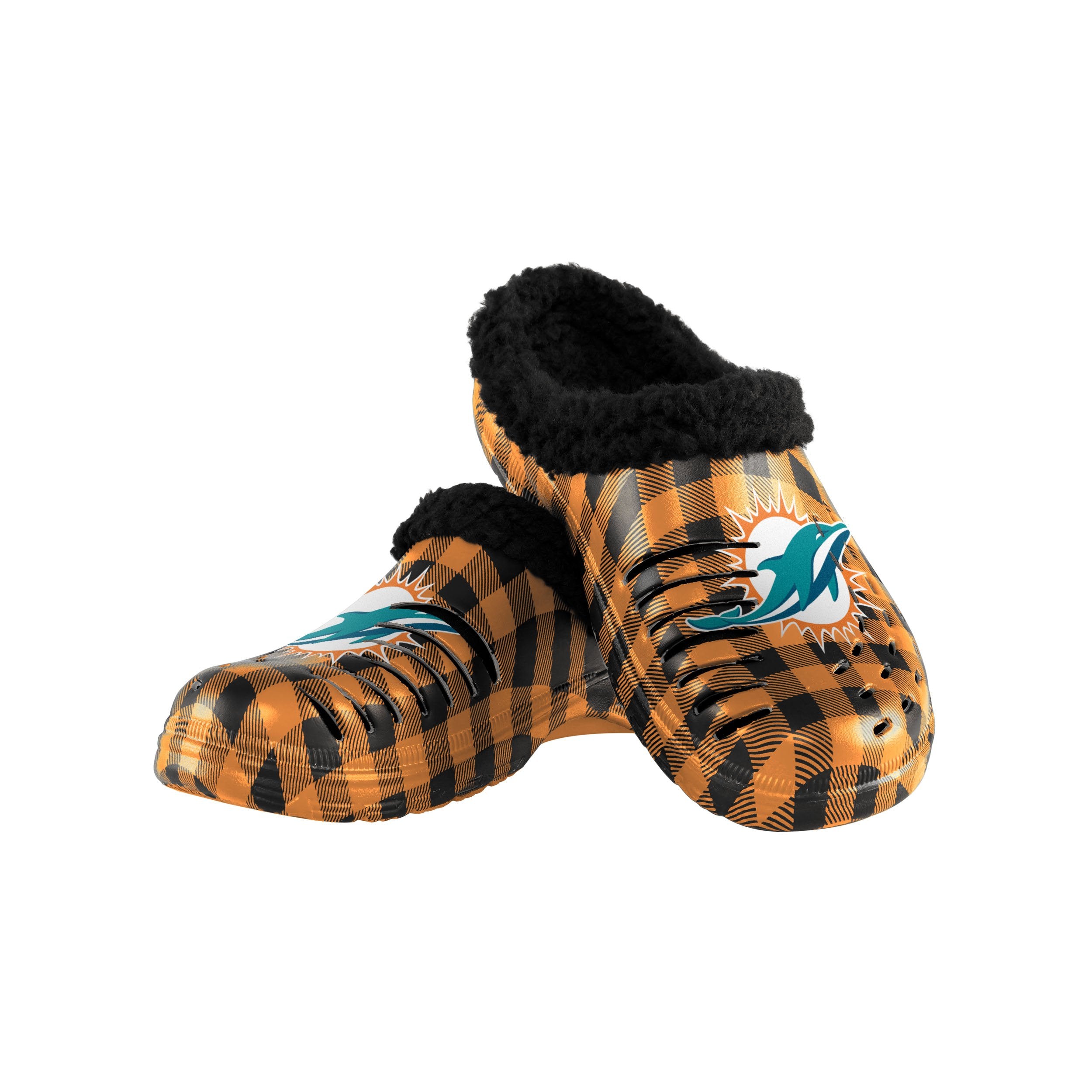 : FOCO Miami Dolphins NFL Mens Team Stripe Clog with Strap - S :  Sports & Outdoors