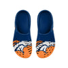 Denver Broncos NFL Mens Colorblock Big Logo Clog