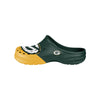 Green Bay Packers NFL Mens Colorblock Big Logo Clog