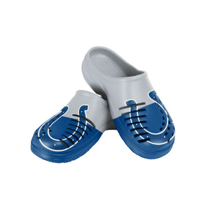 Indianapolis Colts NFL Mens Colorblock Big Logo Clog
