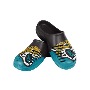Jacksonville Jaguars NFL Mens Colorblock Big Logo Clog