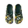 Green Bay Packers NFL Mens Historic Print Clog With Strap