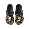 Pittsburgh Steelers NFL Mens Historic Print Clog With Strap