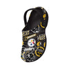 Pittsburgh Steelers NFL Mens Historic Print Clog With Strap