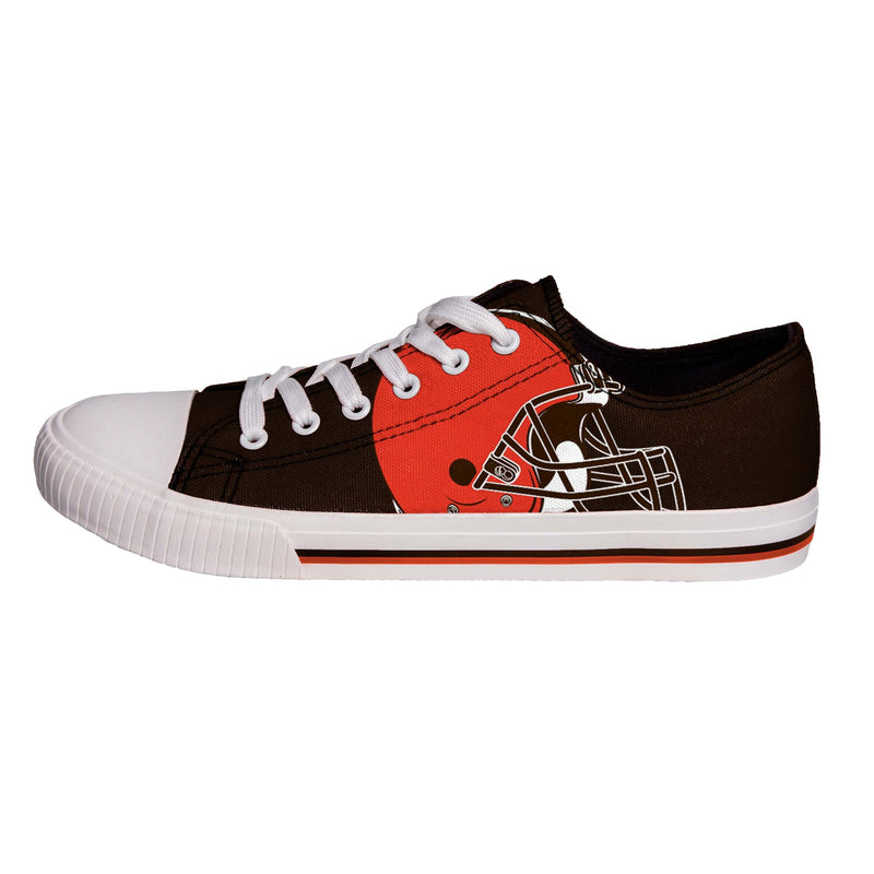 Cleveland Browns Mens NFL High Top Big Logo Canvas Shoes