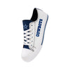 Dallas Cowboys NFL Mens Low Top White Canvas Shoes