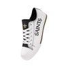 New Orleans Saints NFL Mens Low Top White Canvas Shoes